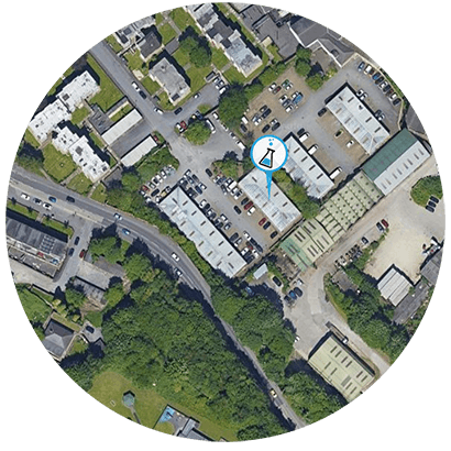 Satellite image of Gem Scientific building