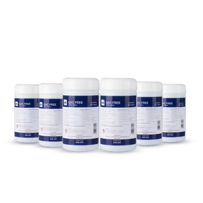 Tub of 180 QAC FREE Probe Wipes - 6 tubs of 180 wipes