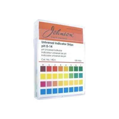 Universal Indicator Strips pH 0-14 (100 Strips)