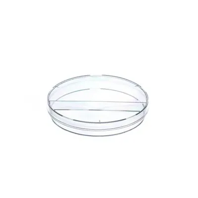 Petri dish - 94mm, vented, 2 compartments