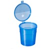 Gosselin™ Straight Container, 300 ml, Blue PP, Graduated, Blue Hinged cap, 240/Case