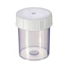 Gosselin™ Straight Container, 125 ml, PP, White Screw Cap, Assembled, 380/Case