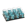 Platform with clamps for 12 x 100/150ml flasks/beakers.