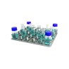 Platform with clamps for 30 x 100-150ml flasks