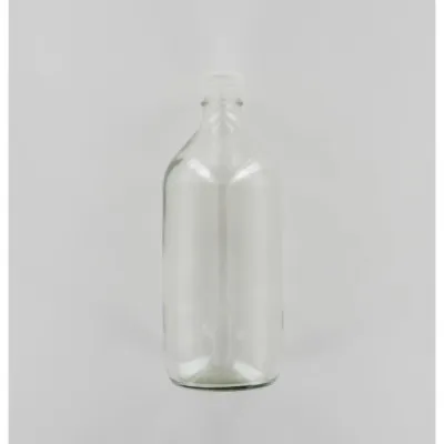 1000ml Clear Glass (Type 3 - Soda Lime) Bottle with Natural PP