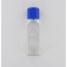 350ml Clear PET (Polyethylene) Bottle with Blue PP Cap - Irradiated