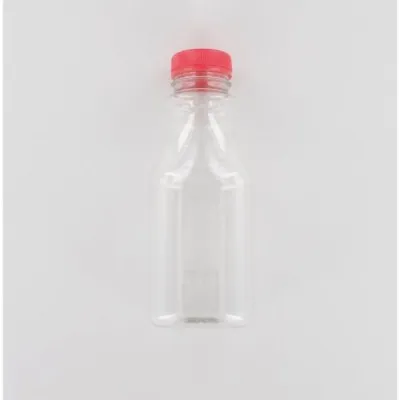 500ml Clear PET (Polyethylene) Bottle with Red HDPE Cap