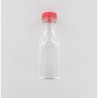 500ml Clear PET (Polyethylene) Bottle with Red HDPE Cap