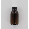 100ml Amber Glass (Type 3 - Soda Lime) Bottle with White PP Cap with PTFE Liner Dosed with HCl
