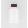 125ml Natural HDPE (High Density PolyEthelyne) Bottle with Brown PP Cap with EPE Liner