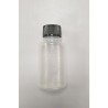 125ml Clear Polypropylene Bottle with Black PP Cap with EPE Liner