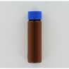 40ml Amber Glass (Borosilicate) Bottle with Blue PP Cap with Septum Dosed with Na2S2O3