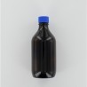 500ml Amber Glass (Type 3 - Soda Lime) Bottle with Blue PP Cap with PTFE Liner Dosed with Ascorbic Acid