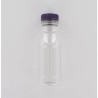 250ml Clear PET (Polyethylene) Bottle with Purple HDPE Cap