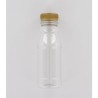 250ml Clear PET (Polyethylene) Bottle with Gold HDPE Cap