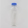 500ml Clear PET (Polyethylene) Bottle with Blue HDPE Cap Dosed with Nitrogen