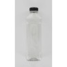 1000ml Clear PET (Polyethylene) Bottle with Black HDPE Cap