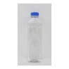 1000ml Clear PET (Polyethylene) Bottle with Blue HDPE Cap