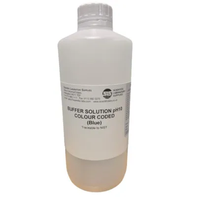 pH 10 Buffer Solution Colour Coded (Blue) 1L