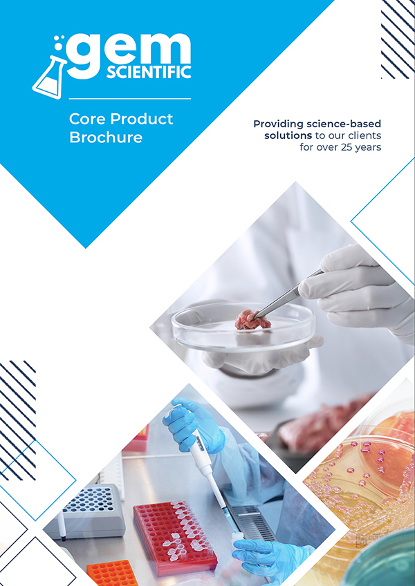 Gem Scientific Core Product Brochure Cover image