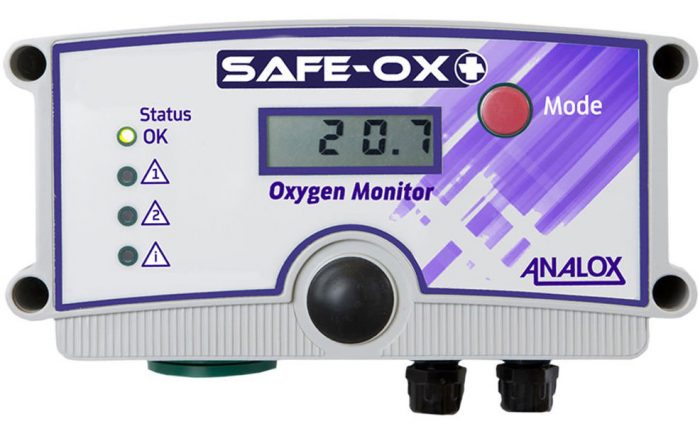 Safe-Ox+ oxygen enrichment and depletion monitor